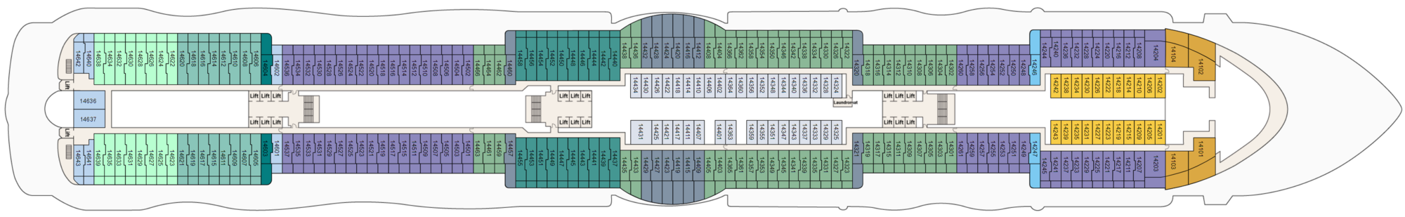 Deck 14 plan